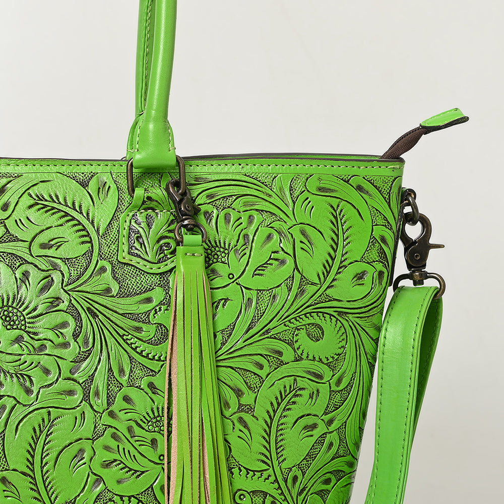 American Darling Tote Hand Tooled Genuine Leather