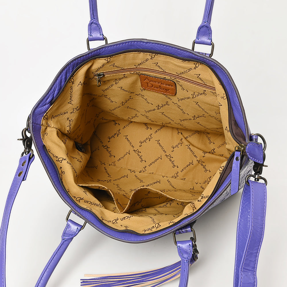 American Darling Tote Hand Tooled Genuine Leather