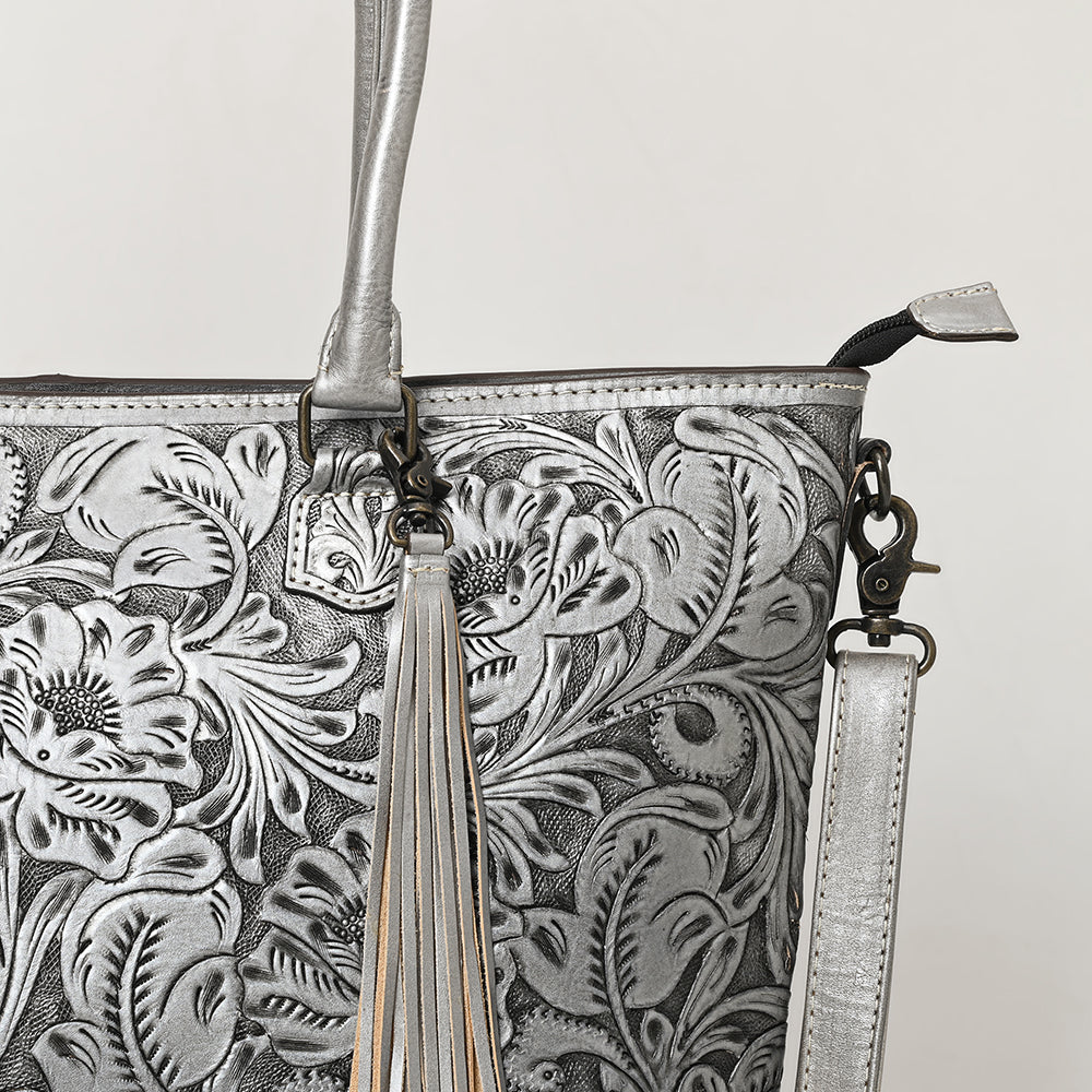 American Darling Tote Hand Tooled Genuine Leather