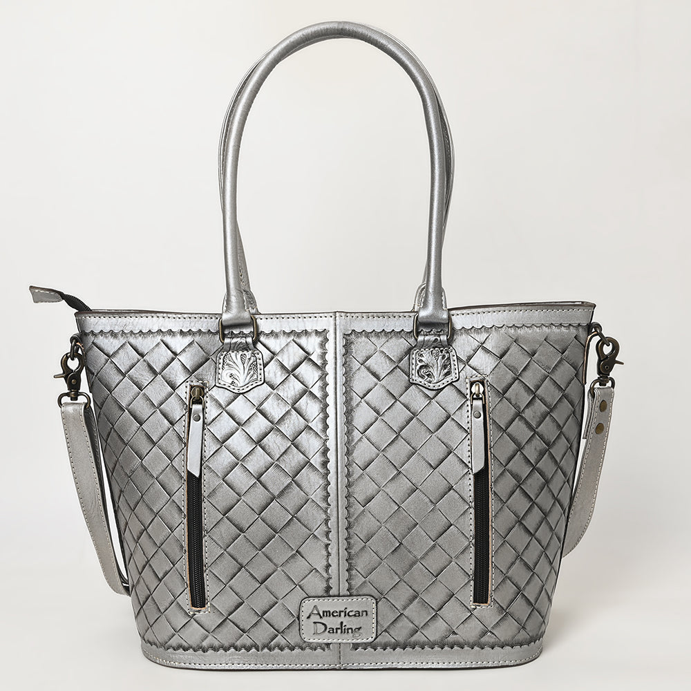 American Darling Tote Hand Tooled Genuine Leather