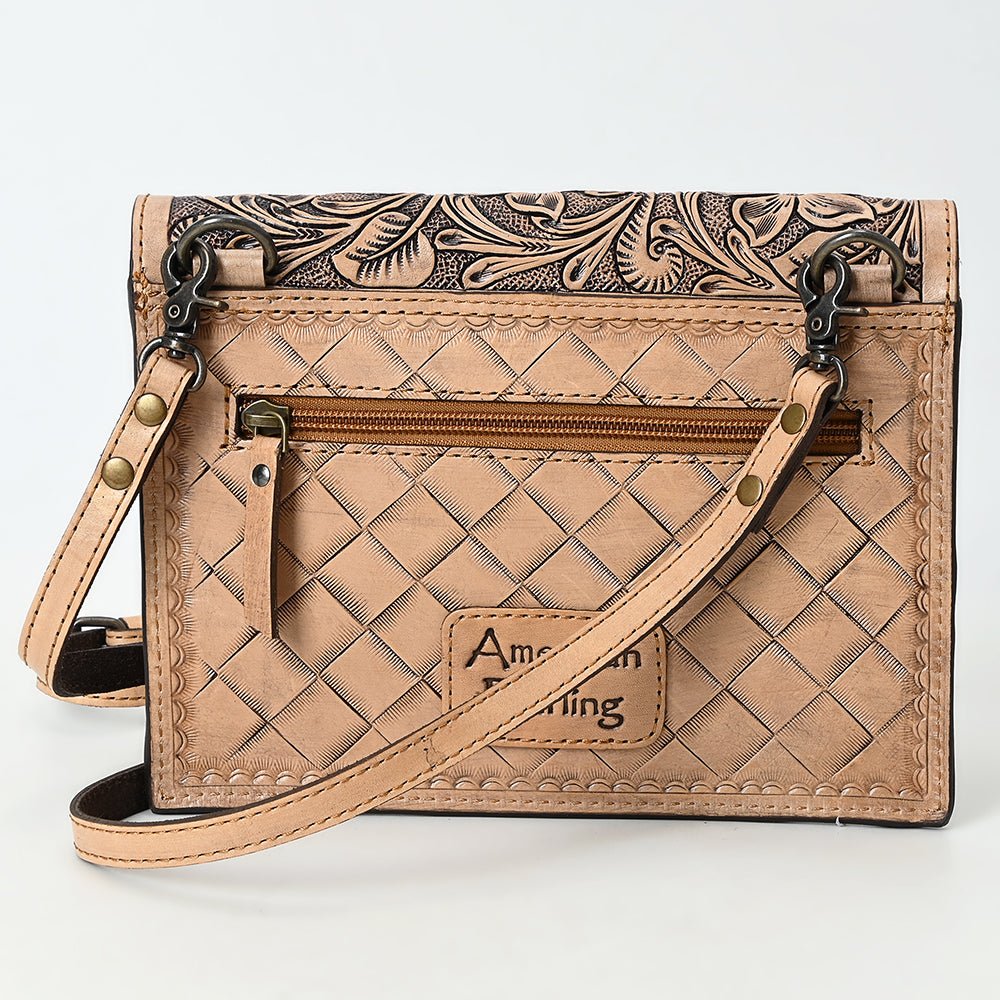 American Darling Crossbody Beautifully Hand Tooled Genuine Leather