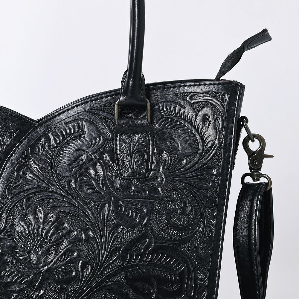 Tote Hand Tooled Genuine Leather