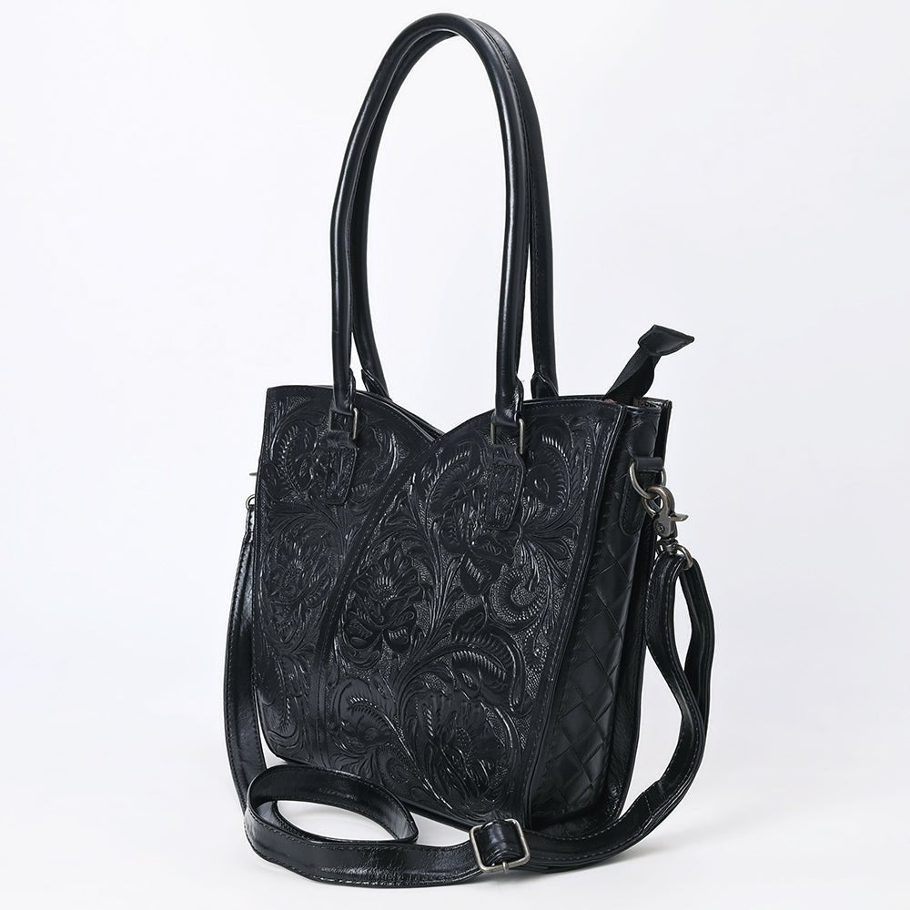 Tote Hand Tooled Genuine Leather