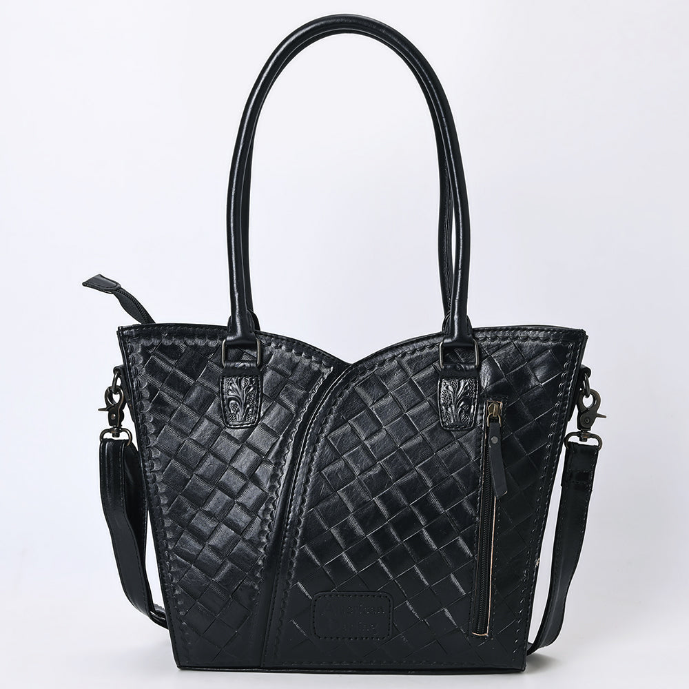 American Darling Western Tote Bag, Hand Tooled Genuine Leather, Floral Carved Design, Premium Craftsmanship & Everyday Carry