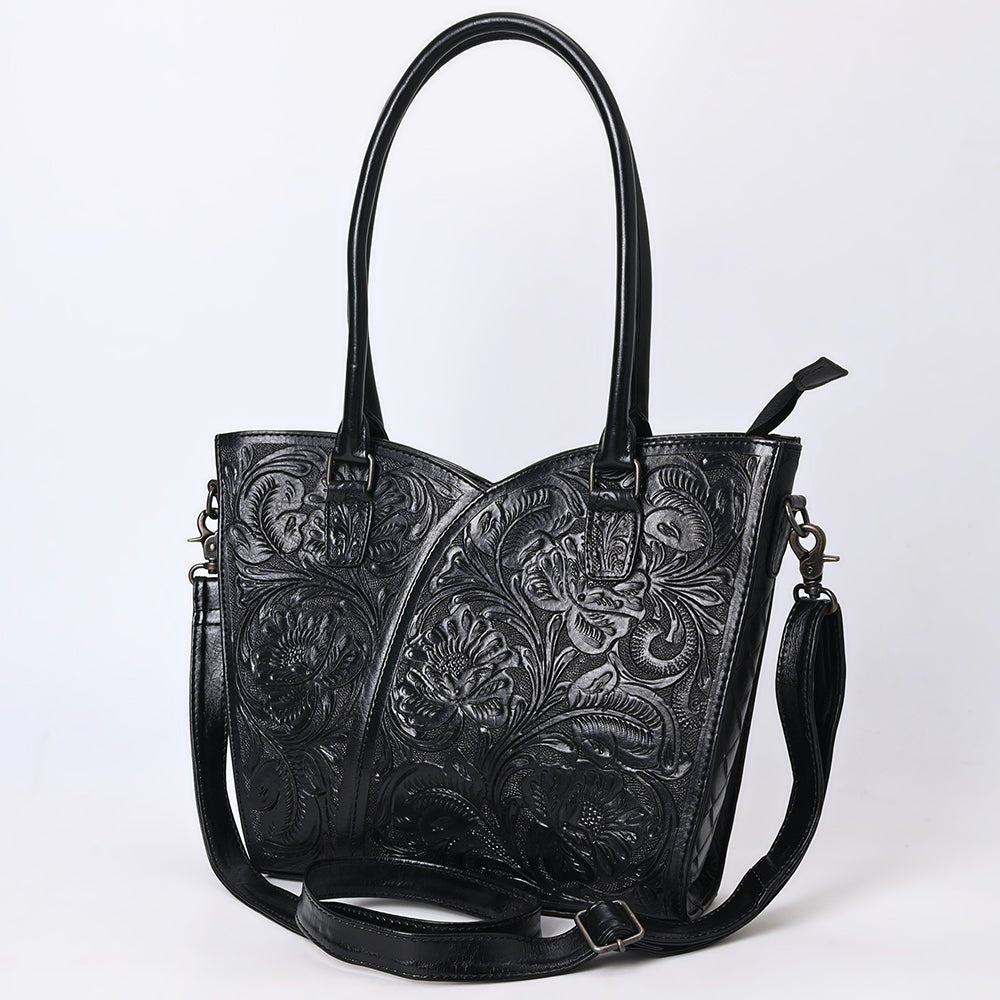 Tote Hand Tooled Genuine Leather