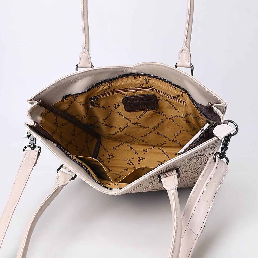 Tote Hand Tooled Genuine Leather