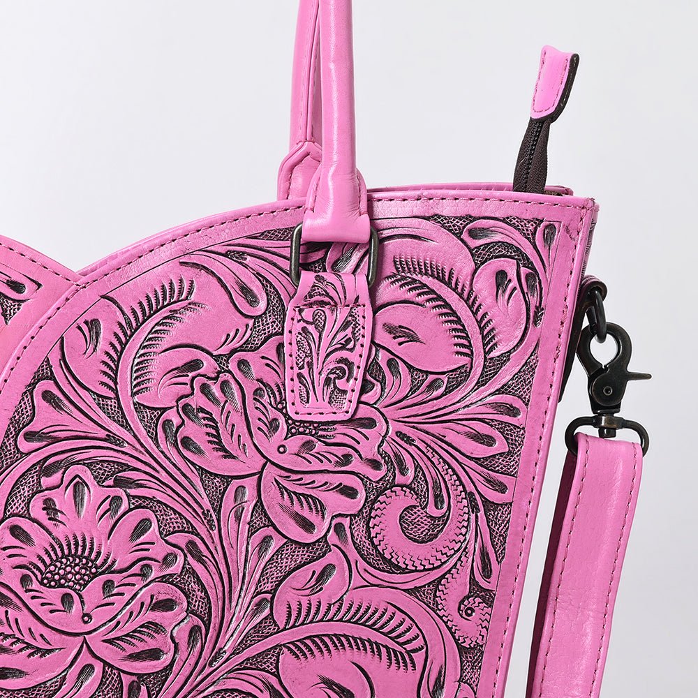 Tote Hand Tooled Genuine Leather