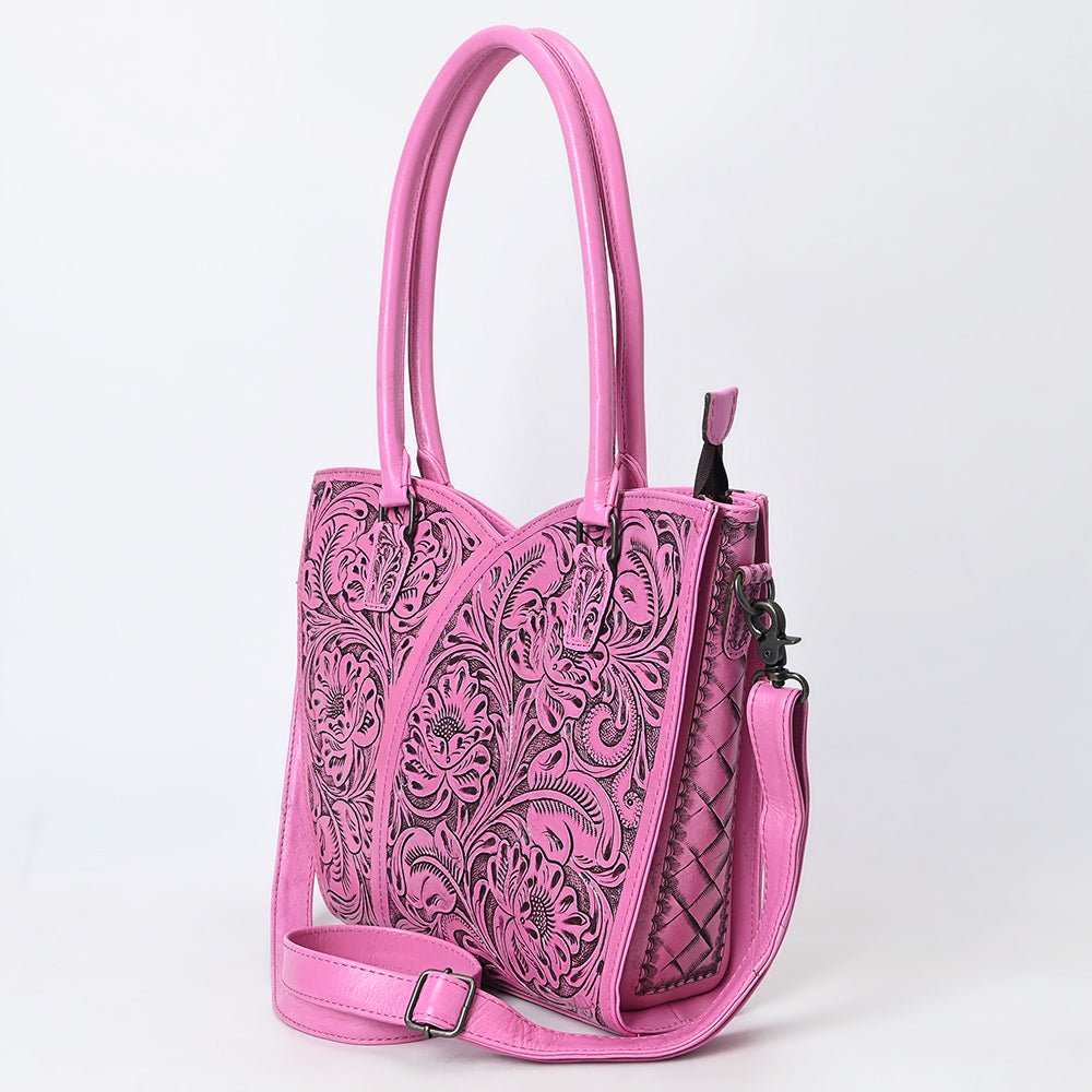 Tote Hand Tooled Genuine Leather