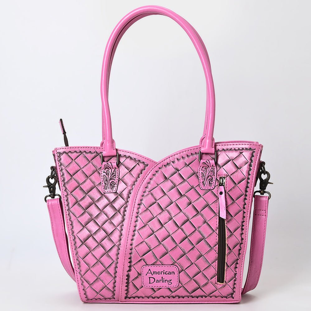Tote Hand Tooled Genuine Leather