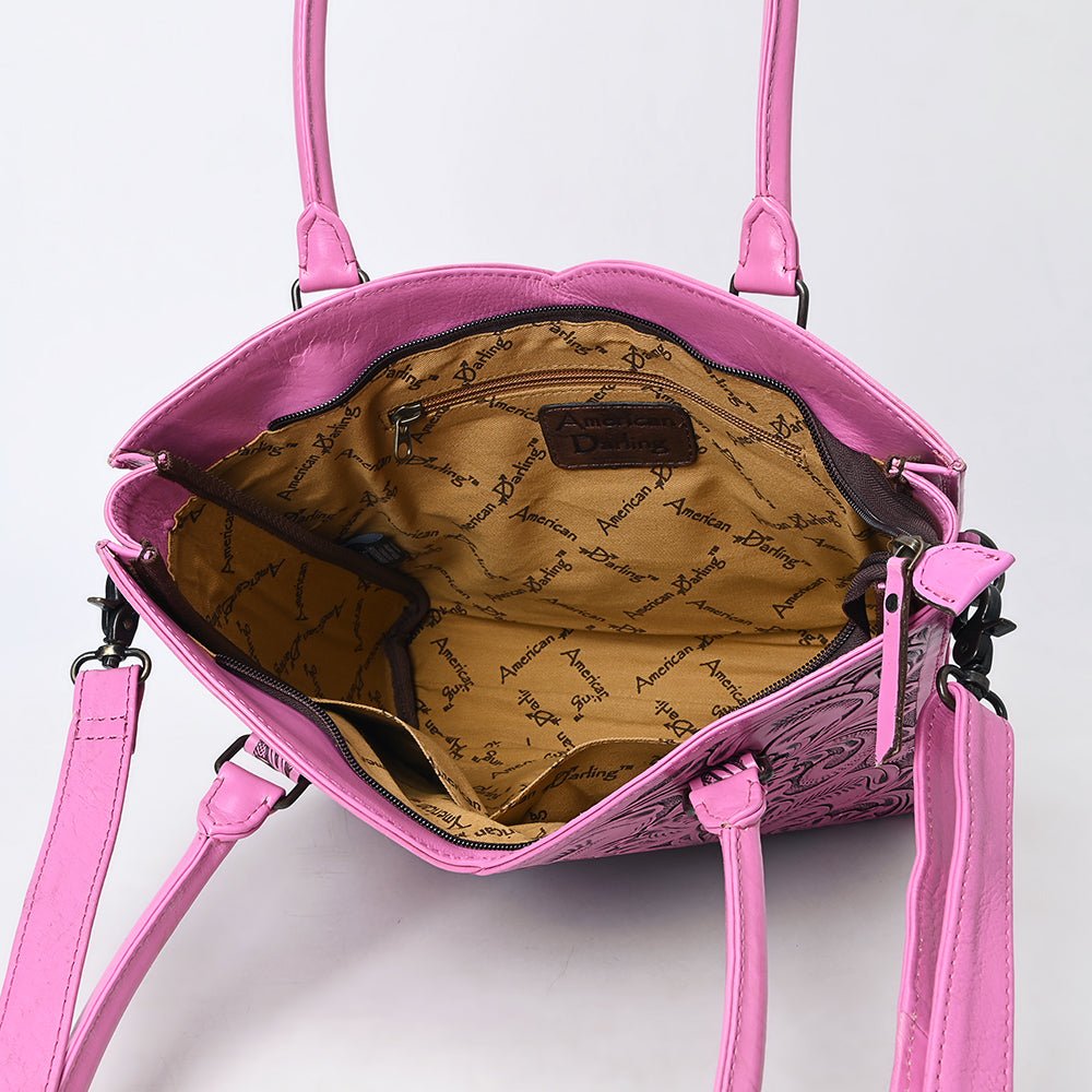 Tote Hand Tooled Genuine Leather