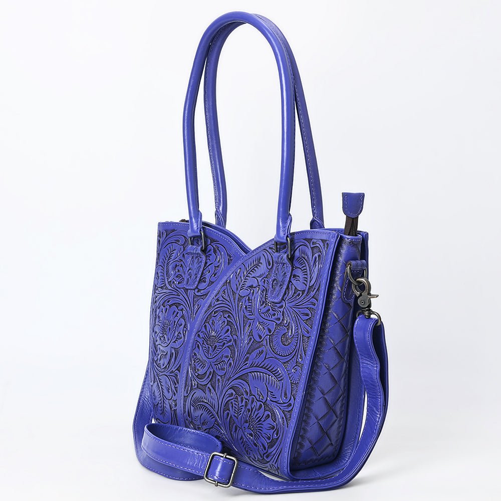 Tote Hand Tooled Genuine Leather