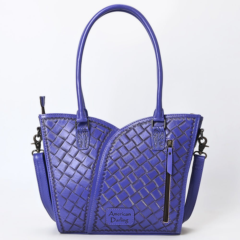 Tote Hand Tooled Genuine Leather