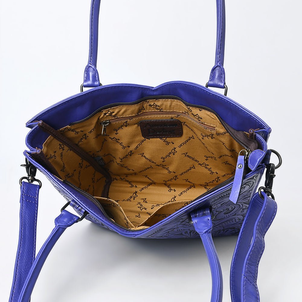 Tote Hand Tooled Genuine Leather
