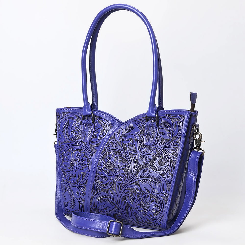 Tote Hand Tooled Genuine Leather