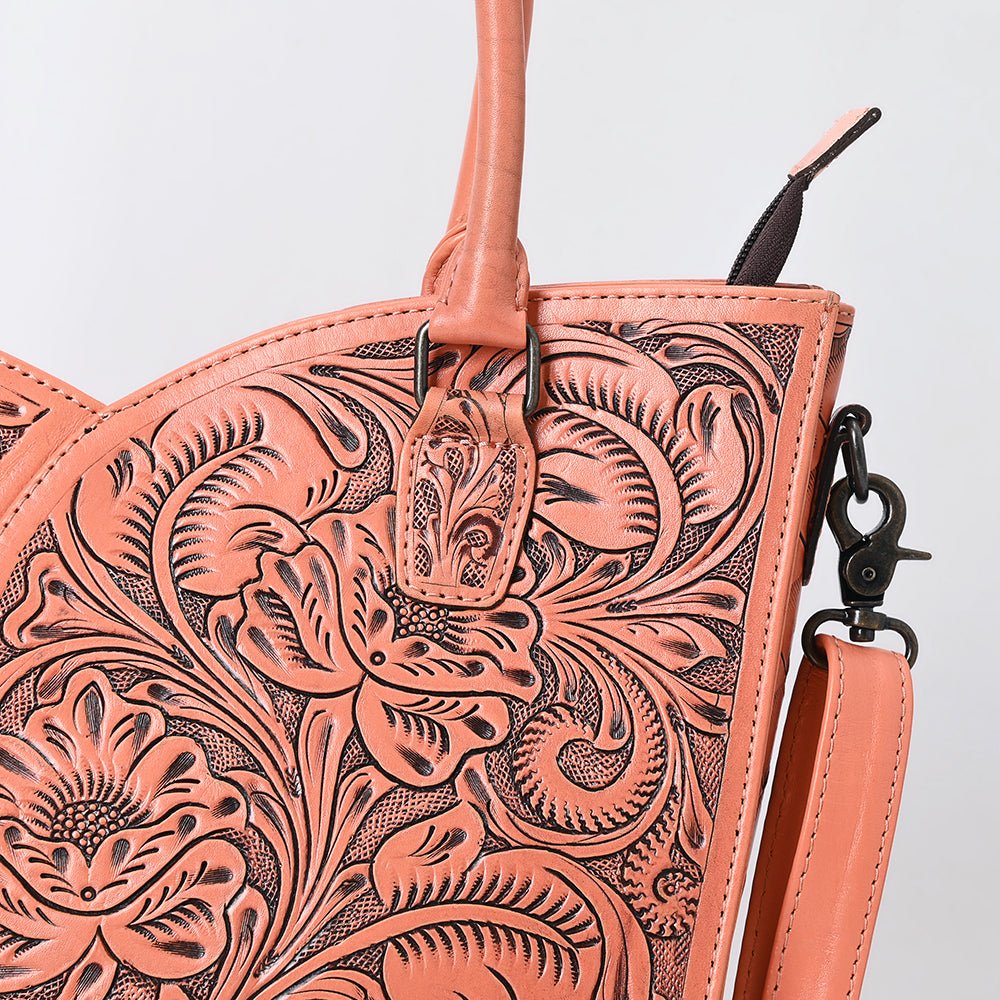 Tote Hand Tooled Genuine Leather