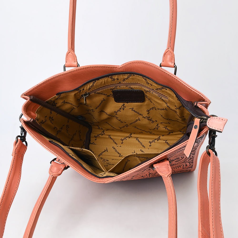 Tote Hand Tooled Genuine Leather