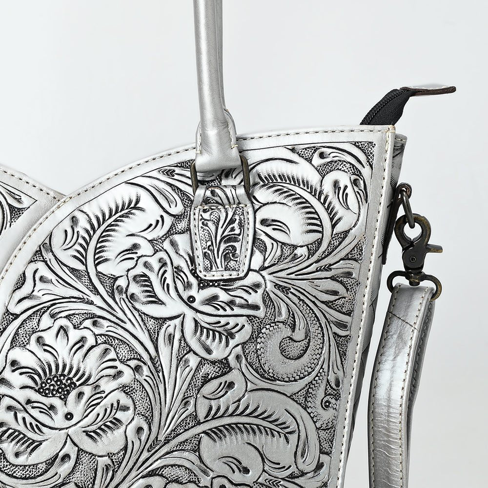 Tote Hand Tooled Genuine Leather