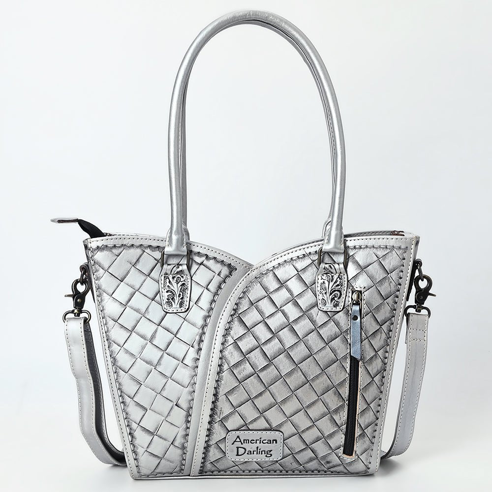 Tote Hand Tooled Genuine Leather
