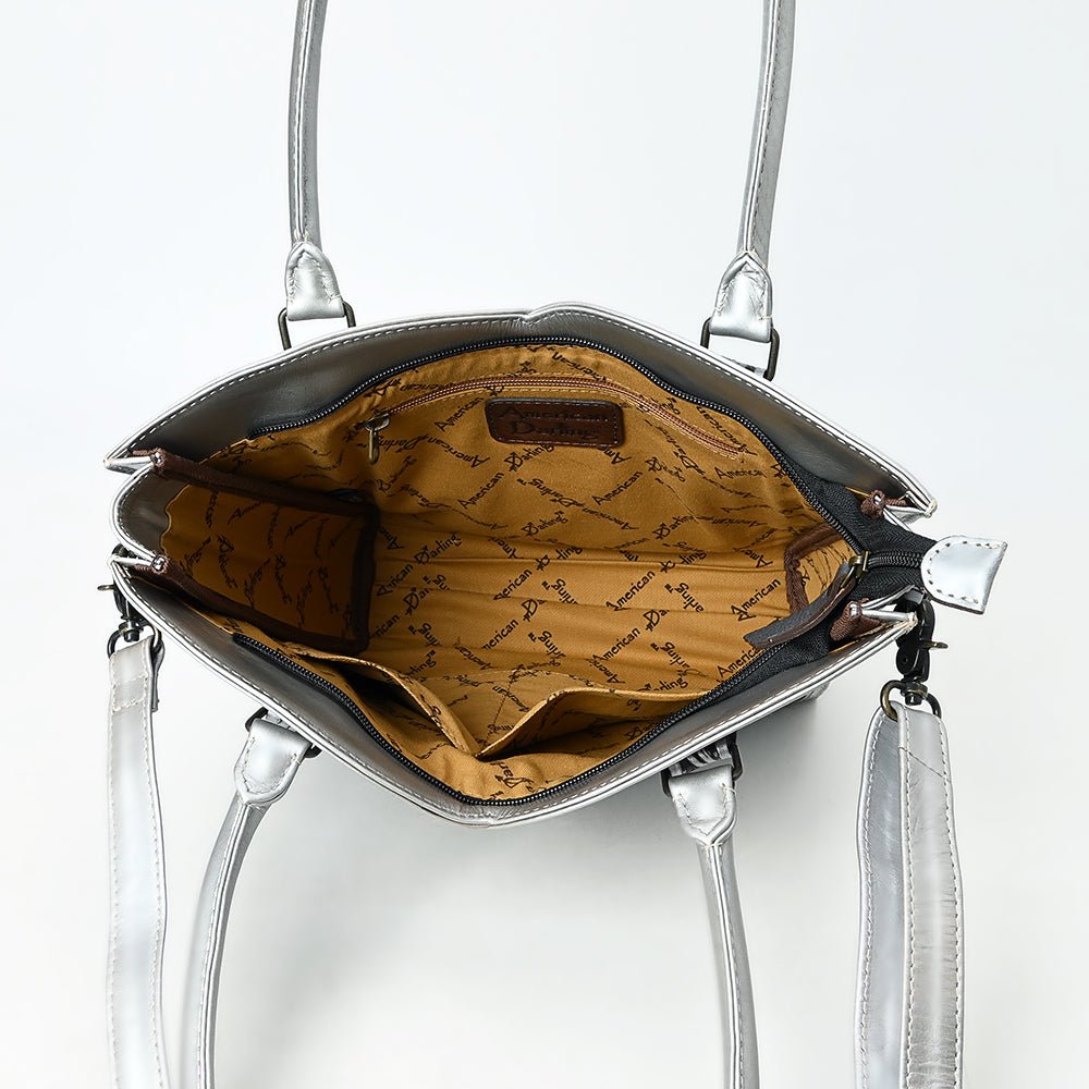 Tote Hand Tooled Genuine Leather
