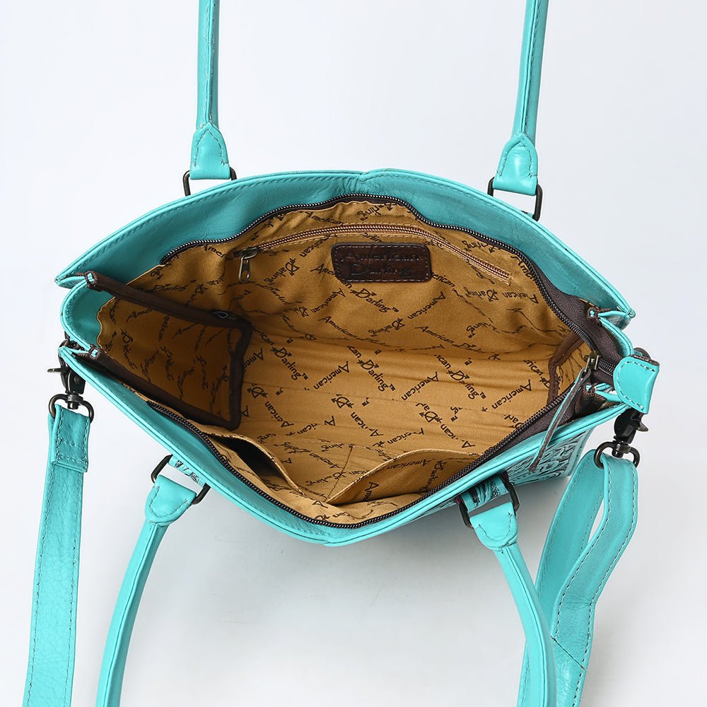 Tote Hand Tooled Genuine Leather