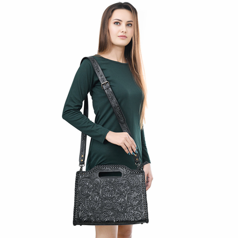 Clutch Hand Tooled Genuine Leather