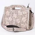 American Darling Western Hand-Tooled Genuine Leather Clutch Bag with Floral Carving, Premium Artisan Crafted Design