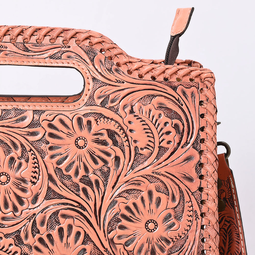 Clutch Hand Tooled Genuine Leather