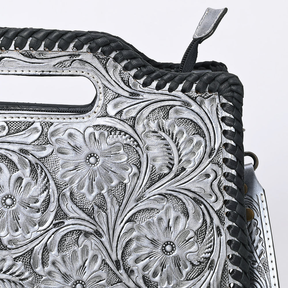Clutch Hand Tooled Genuine Leather