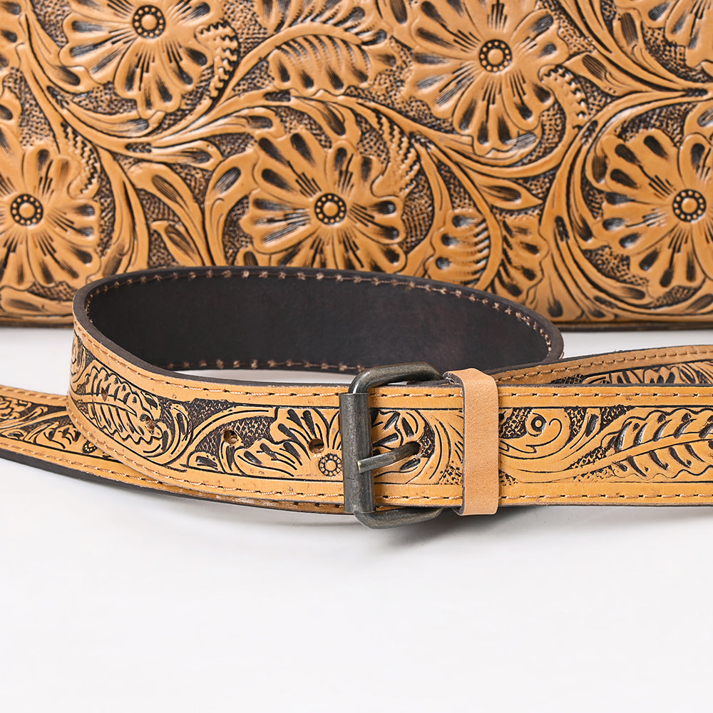 Clutch Hand Tooled Genuine Leather