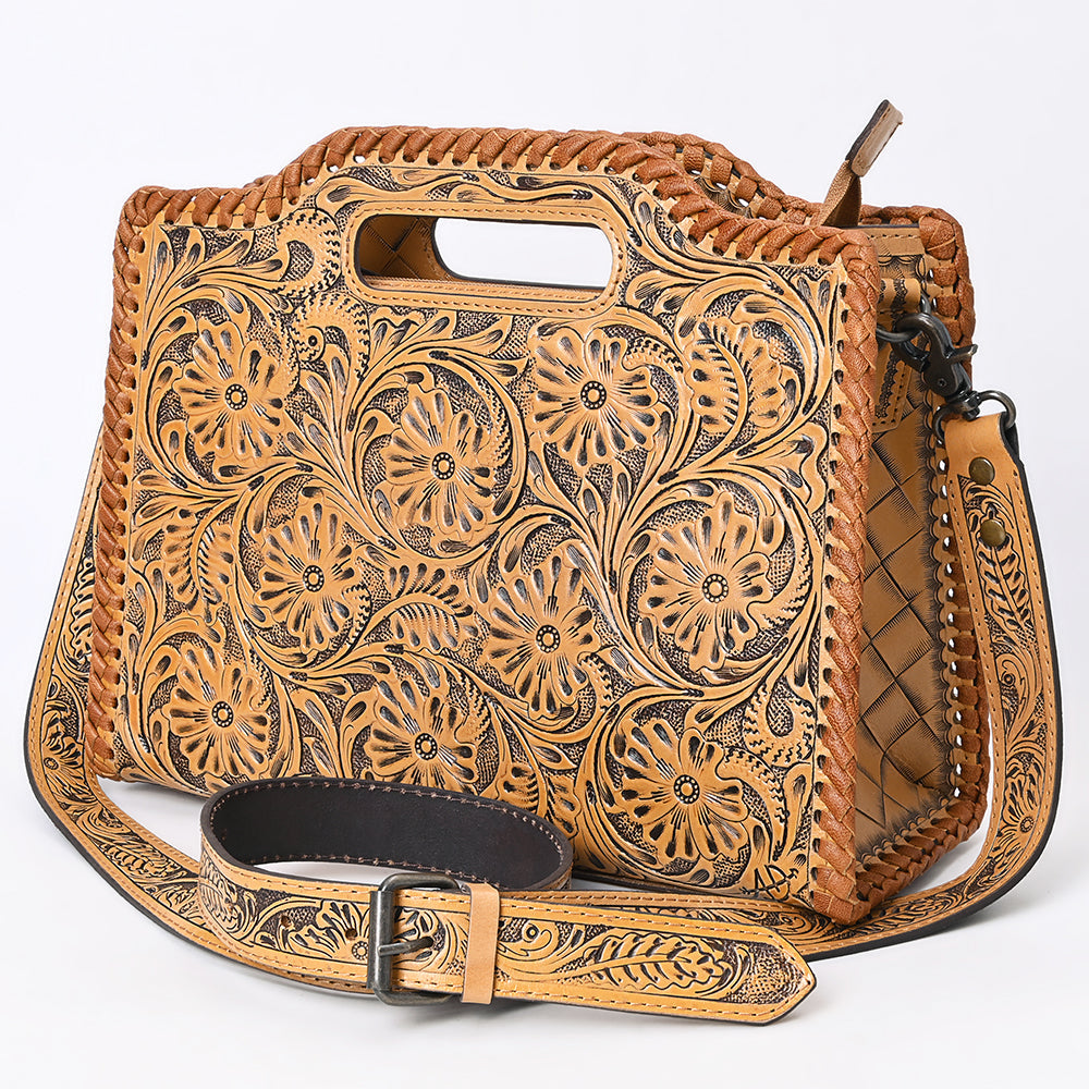 Clutch Hand Tooled Genuine Leather