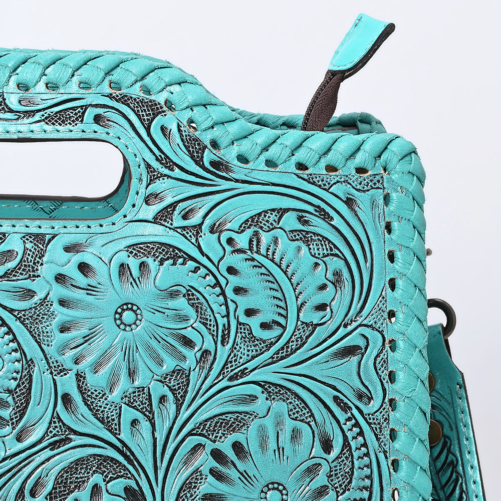 Clutch Hand Tooled Genuine Leather