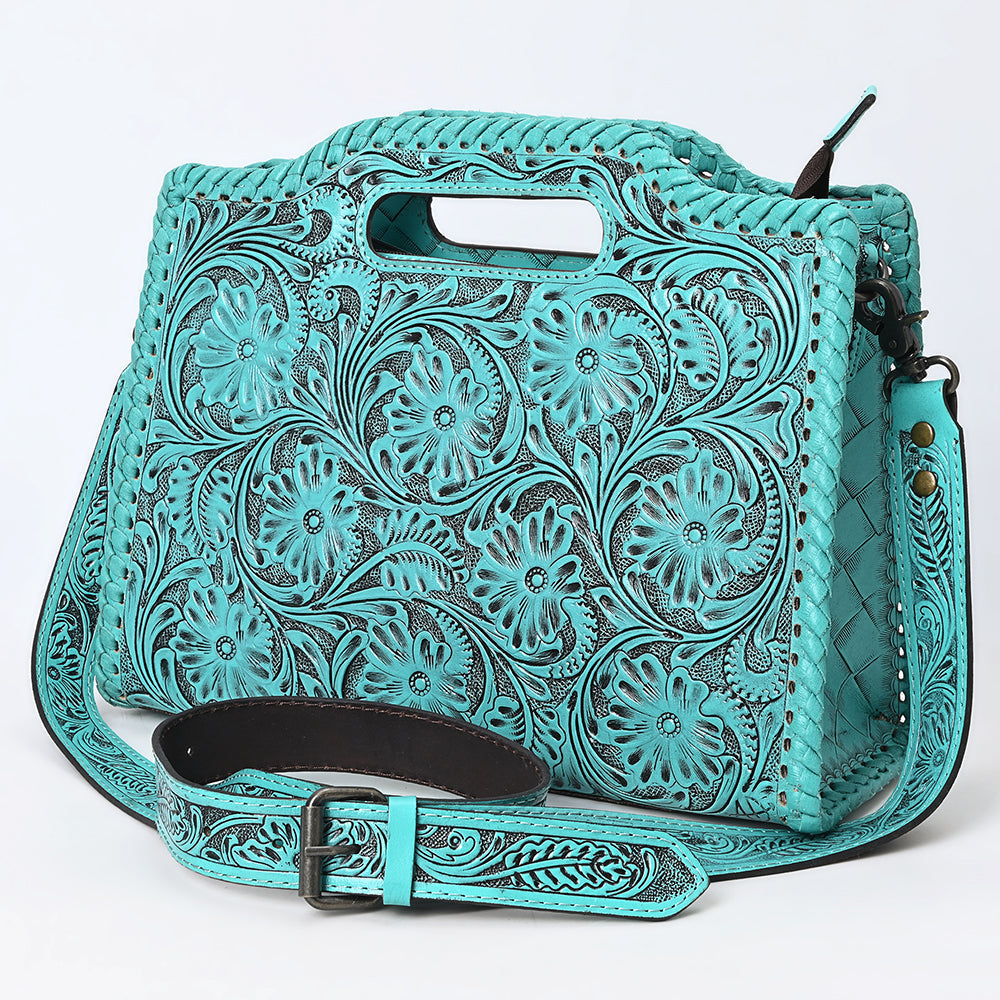 Clutch Hand Tooled Genuine Leather