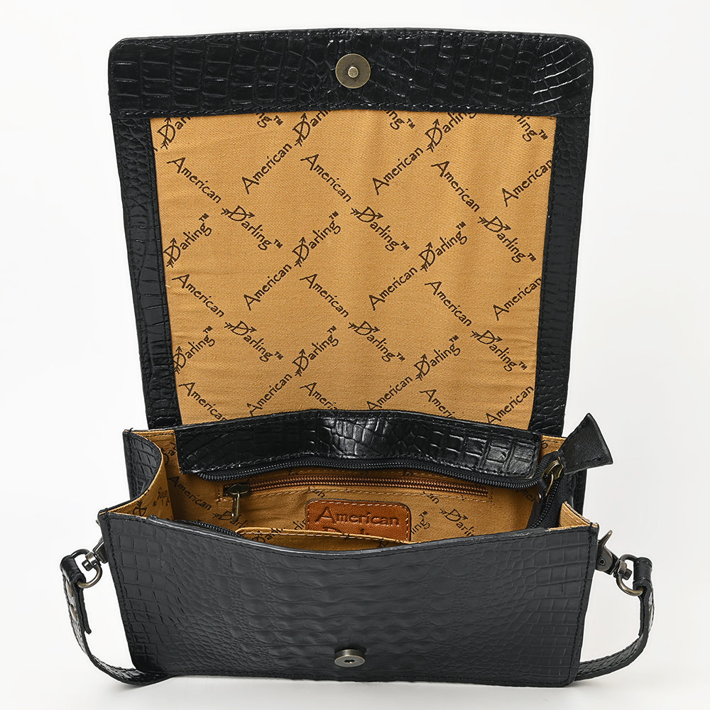American Darling Crocodile Embossed Genuine Leather Wallet