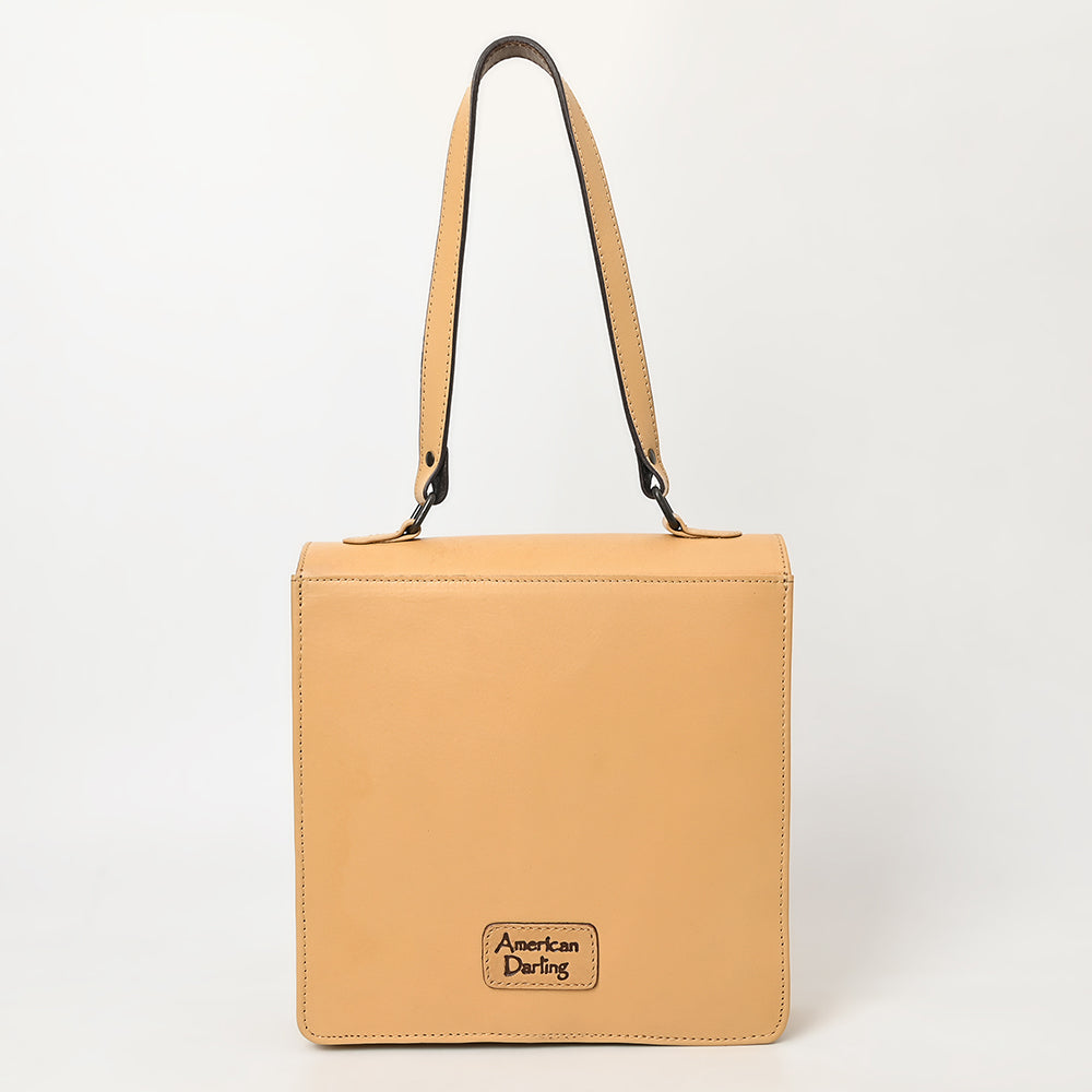 American Darling Hand-Tooled Genuine Leather Briefcase