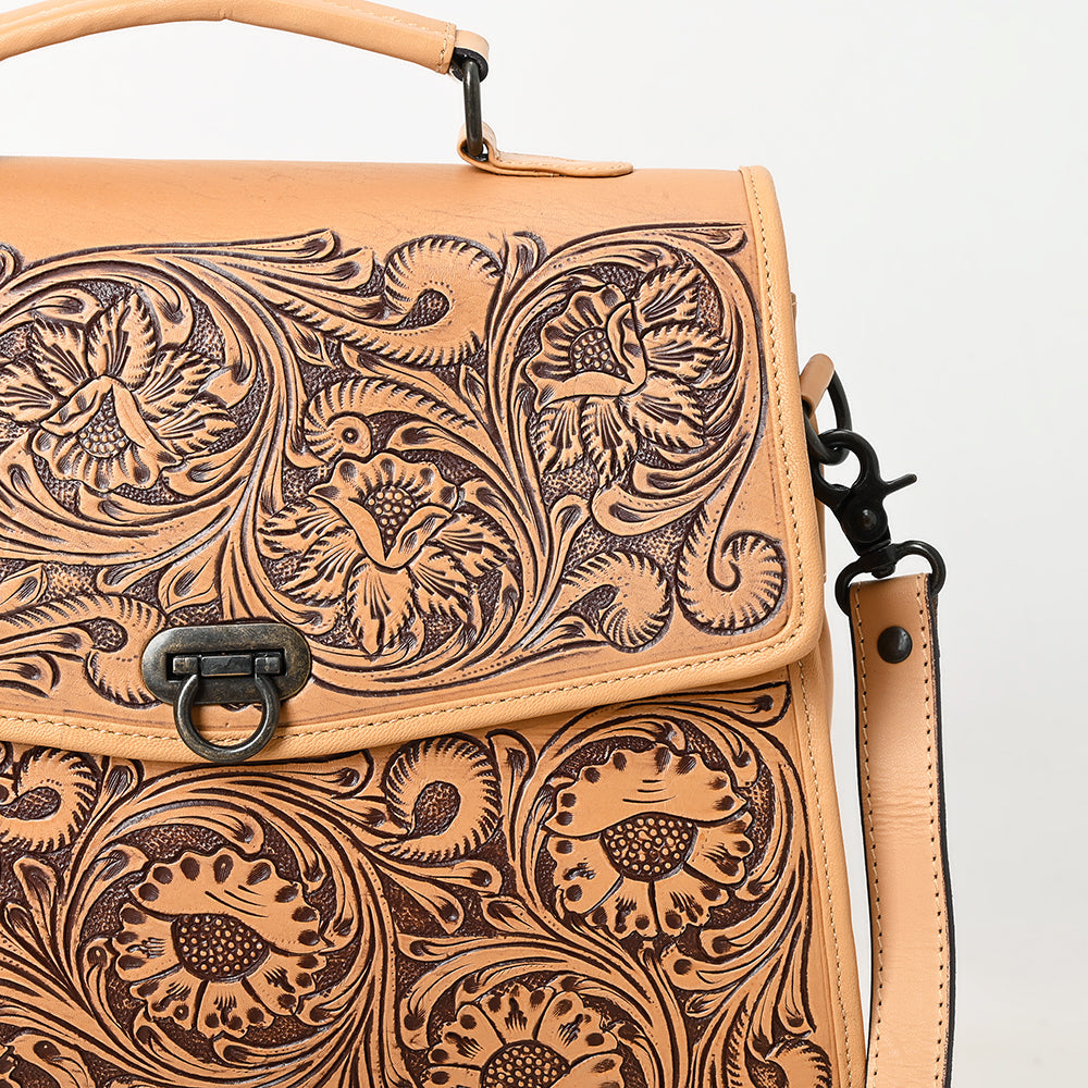 American Darling Hand-Tooled Genuine Leather Tote