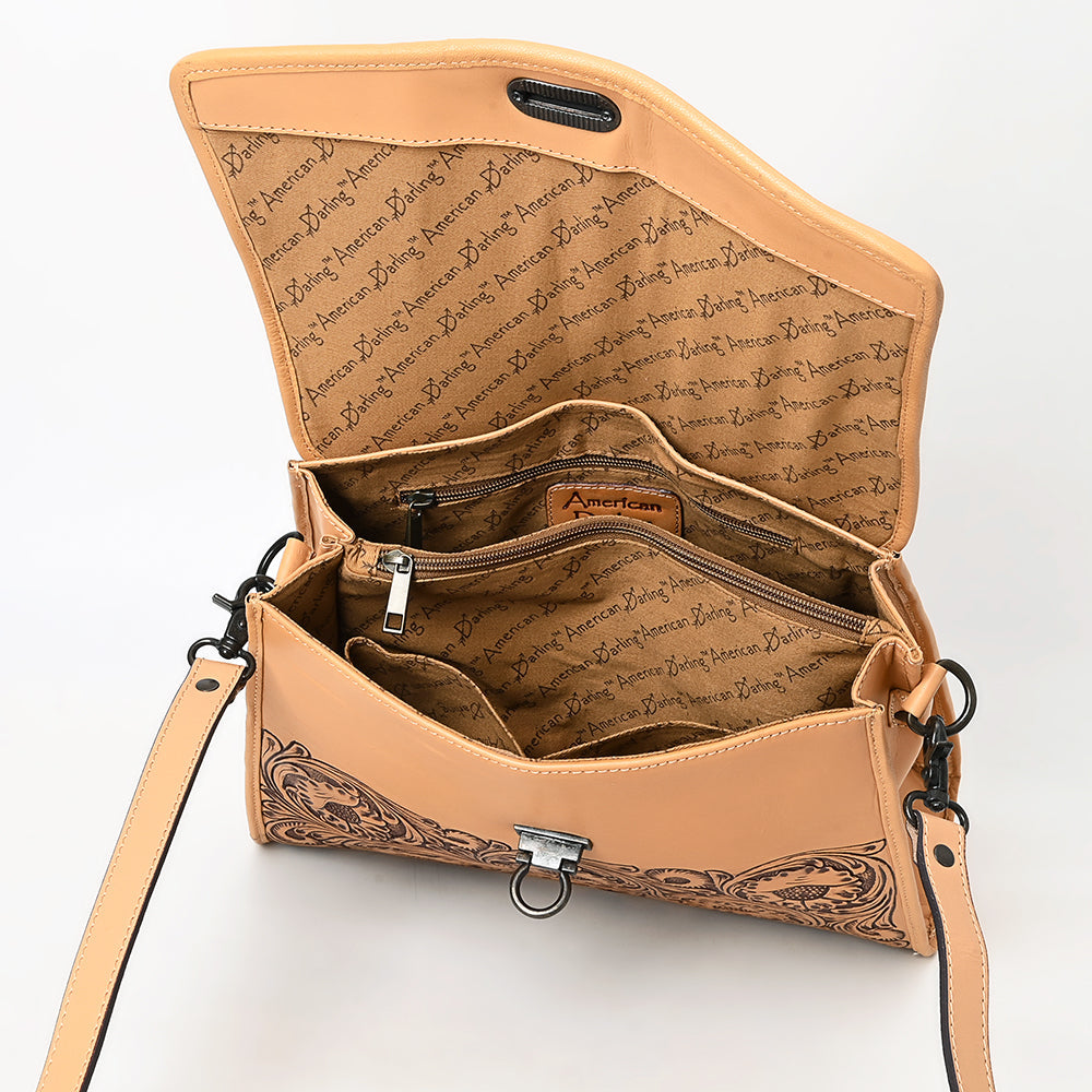 American Darling Hand-Tooled Genuine Leather Tote