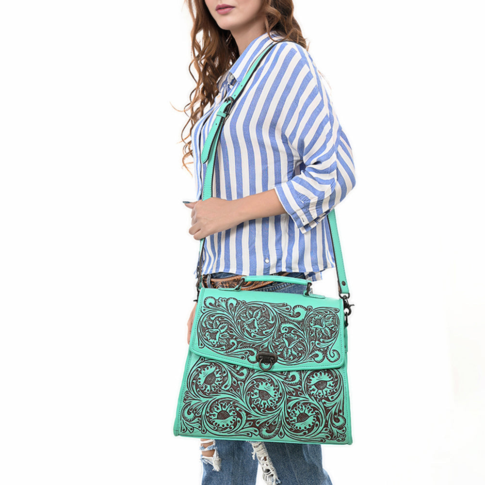 American Darling Tote Hand Tooled Genuine Leather Women Bag Western Handbag Purse | Travel Bags