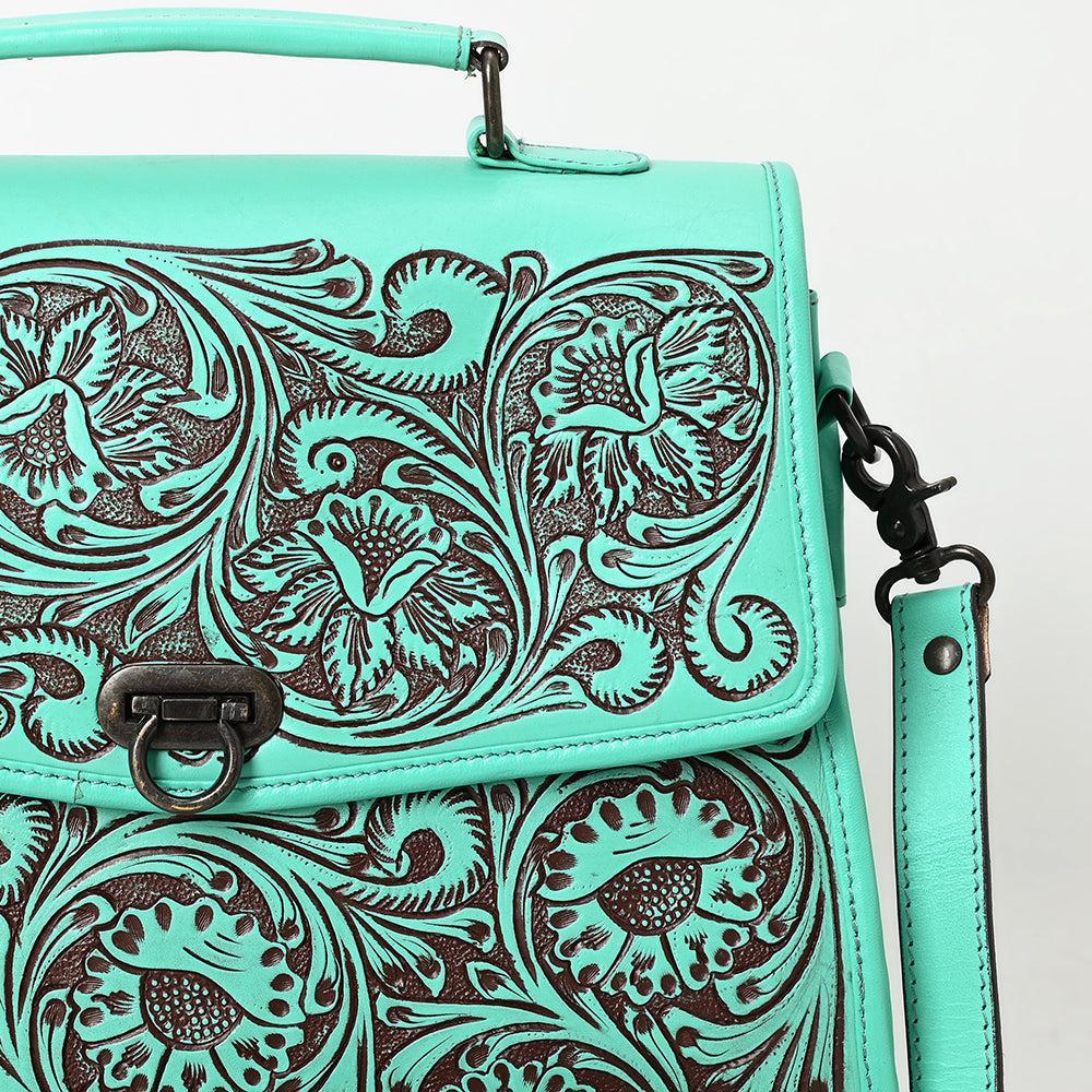American Darling Hand-Tooled Genuine Leather Tote