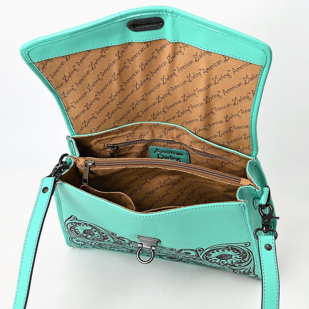 American Darling Hand-Tooled Genuine Leather Tote