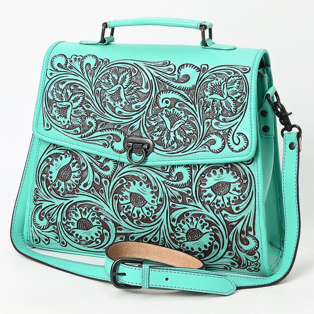 American Darling Hand-Tooled Genuine Leather Tote