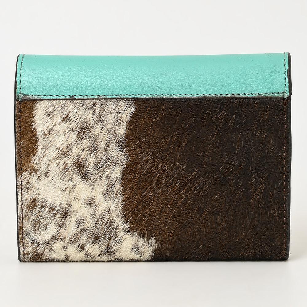 American Darling Hand-Tooled Hair-On Genuine Leather Wallet