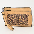 American Darling Hand-Tooled Genuine Leather Wristlet