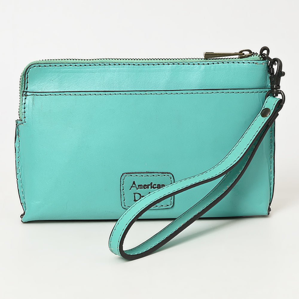 American Darling Hand-Tooled Genuine Leather Wristlet