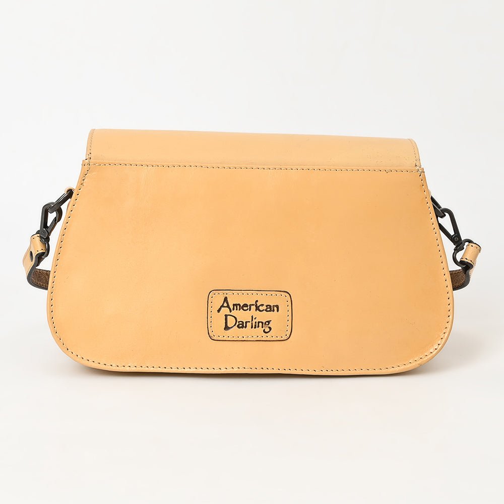 American Darling Hand-Tooled Genuine Leather Crossbody Bag