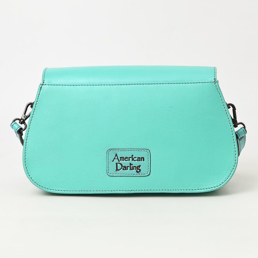 American Darling Hand-Tooled Genuine Leather Crossbody Bag