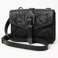 Hand Tooled Genuine Leather Briefcase For Women With Western Inspired Detailing Design