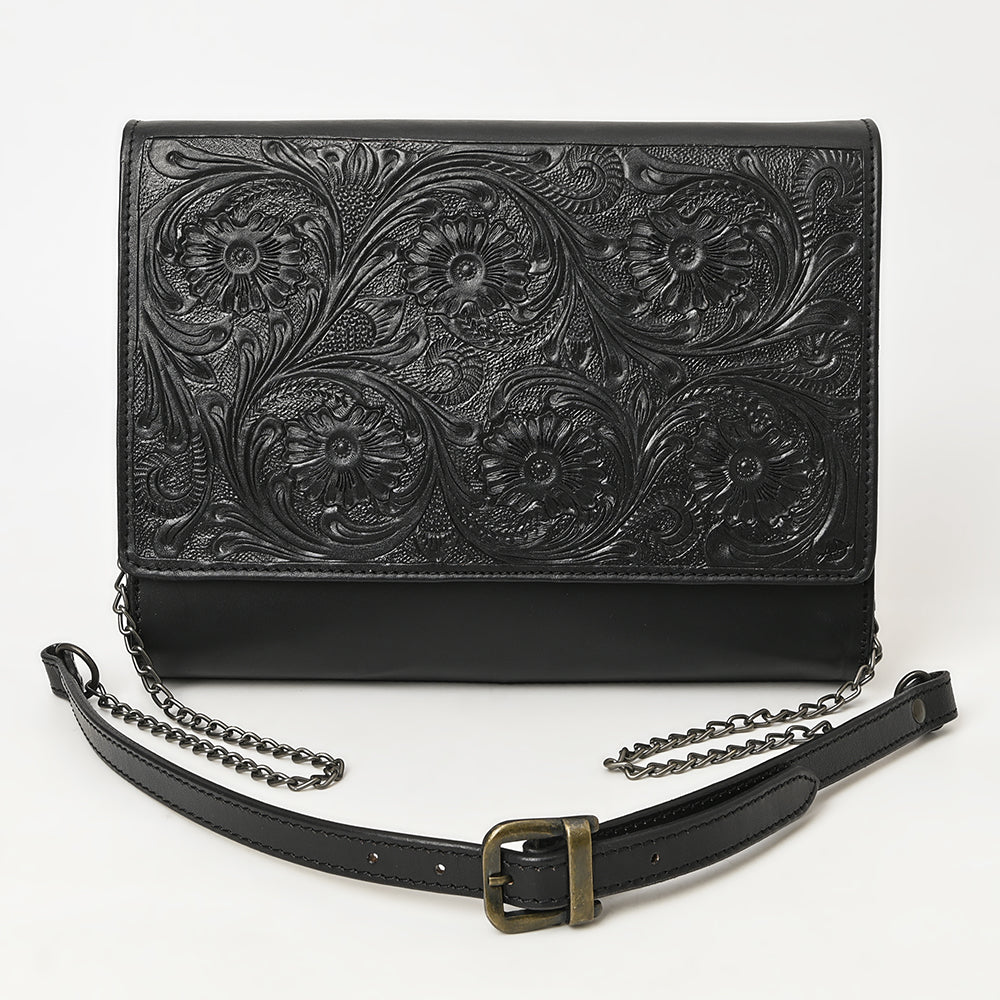 American Darling Hand-Tooled Genuine Leather Crossbody Bag