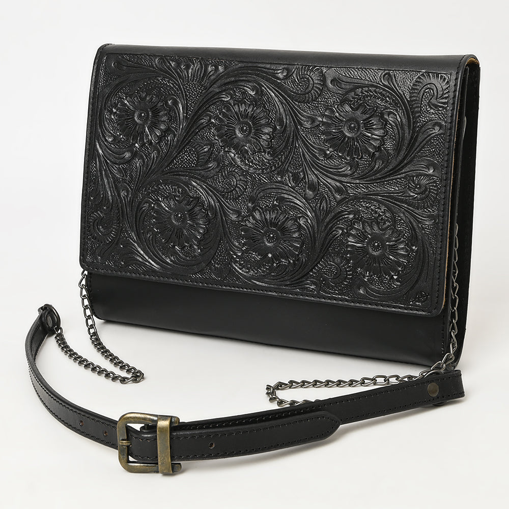 American Darling Hand-Tooled Genuine Leather Crossbody Bag
