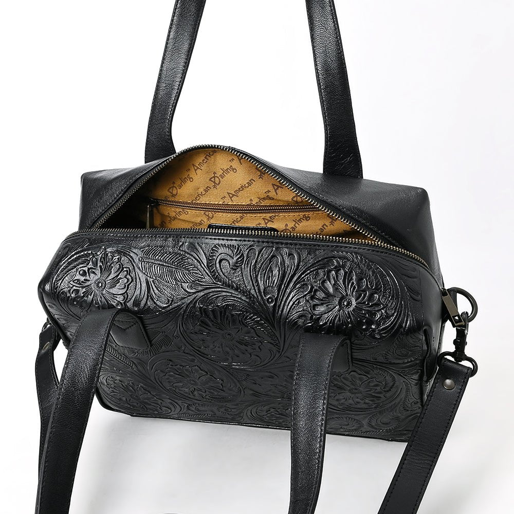 American Darling Tote Beautifully Hand Tooled Genuine Leather
