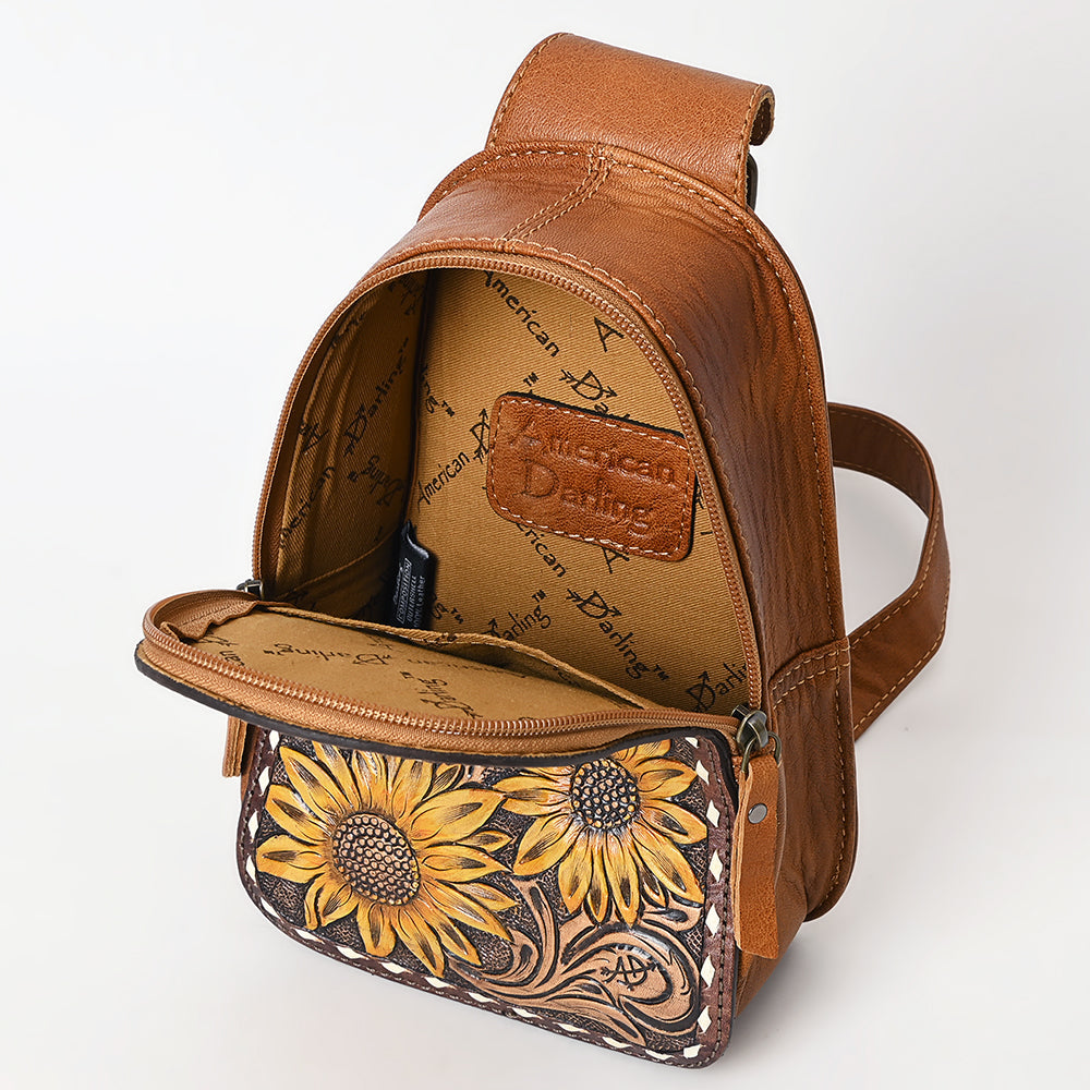 American Darling Sling Hand Tooled Genuine Leather
